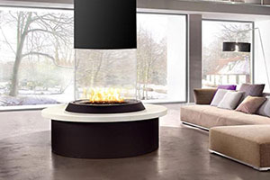 Acucraft Circular Glass Fireplace Thumbnail